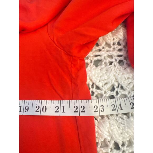 Zara Red V-Neck Blouse Women’s Medium - Picture 5 of 6